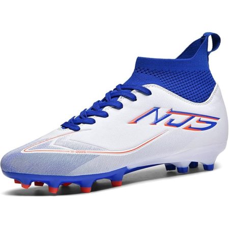 Mens White Soccer Cleats, Professional AG/FG Football Boots