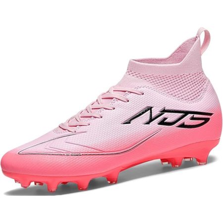 Mens Pink Soccer Cleats, Professional AG/FG Football Boots